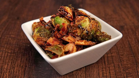 Crispy Brussels Sprouts W/Bacon Balsamic Glaze