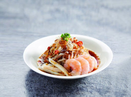 Lāo Bàn Hǎi Zhōng Bǎo Jellyfish And Seafood In Vinaigrette