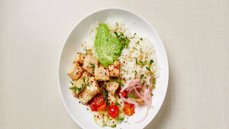 Mediterranean Tofu Rice Bowl (V)