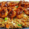 Grilled Deshelled Prawns Mongolian Rice