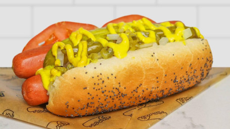 Dobbelt Hotdog I Chicago-Stil