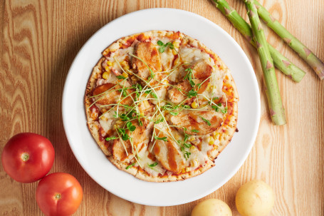 Jī Liǔ Yān Ròu Sù Mǐ Zhī Shì Báo Bǐng Chicken Fillet , Bacon Corn Pizza