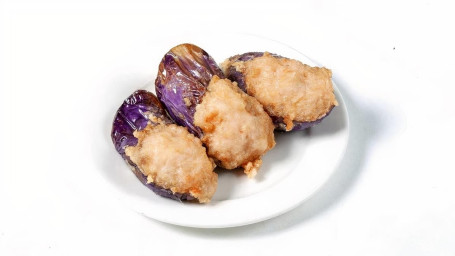 Stuffed Egg Plant W/ Shrimp Niàng Jiā Guā