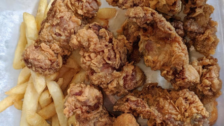 30 Wings With Box Fries