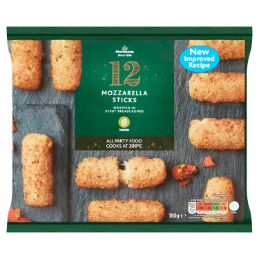 Morrisons 12 Mozzarellastave 180G