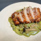 xiāng kǎo jī ròu běn gū qīng jiàng yì fěn Grilled Chicken Shimeji with Pesto Sauce Pasta