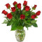 One Dozen Classic Red Roses