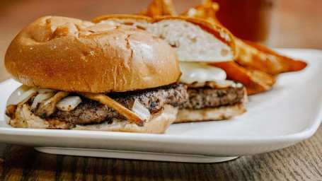 1/3 Pound Mush Onion Burger