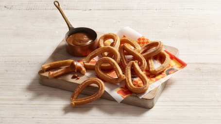 Churros 10 Pack With Caramel Sauce