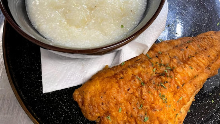 Crispy Fried Catfish Cheese Grits