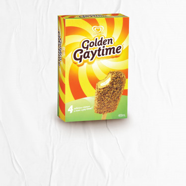 Golden Gaytime Reg; 4 Pakke