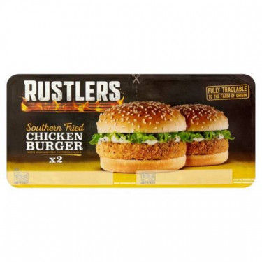 Rustlers Chicken Burger, Pck Of 2