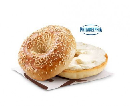 Sesambagel Med/Almindelig Flødeostprodukt [380,0 Cals]