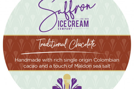 Saffron Handmade Ice Cream Traditional Chocolate 400Ml