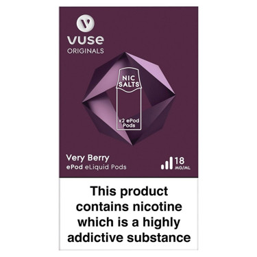 Vuse Originals Epod Eliquid Pods Very Berry 18Mg/Ml