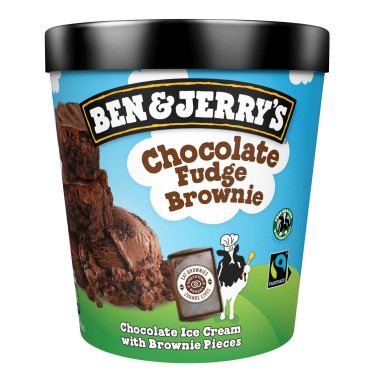 Ben Jerrys Chokolade Fudge Brownie Is 465Ml