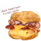 Dublet Croissan'wich Med Skinke Bacon