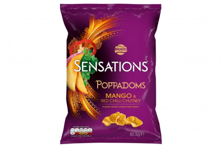 Sensations Mango Rød Chili Chutney Poppadoms 82,5G