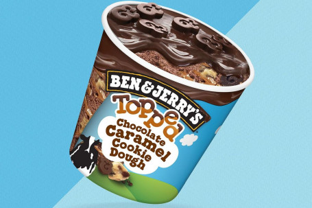 Ben Jerry Rsquo;S Topped Chokolade Caramel Cookie Dough Ice Cream 438Ml