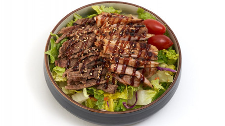 Kylling Oksekød Teriyaki Salat