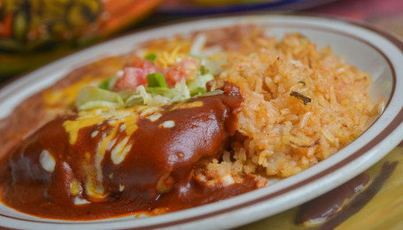 Lunch #7. Tamale, Rice, Beans