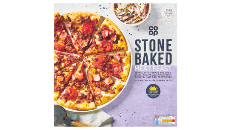 Co-Op Stonebaged Meat Feast Pizza 356G