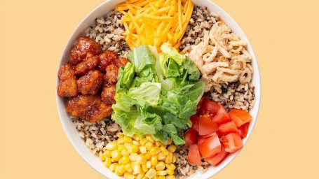 Smoky Bbq Crispy Chicken Warm Grain Bowl