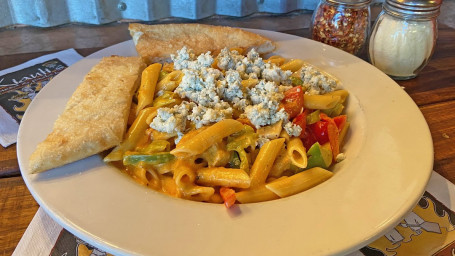 Individual Creamy Buffalo Chicken Pasta