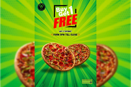 Large 15 Pizza Bogof