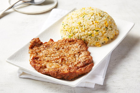 Egg Fried Rice With Pork Chop