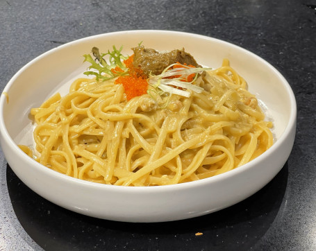 Xiè Ròu。Tè Nóng Xiè Gāo Biǎn Yì Fěn Xiè Ròu Crab Meat 。Linguine In Creamy Crab Paste Sauce