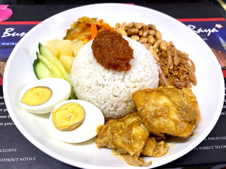 Nasi Lemak Special Curry Chicken