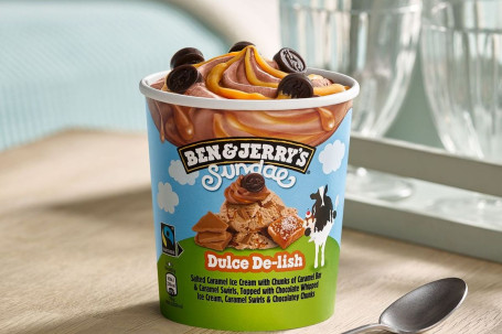 Ben Jerry's Dulce De-Lish Sundae Tub 465Ml