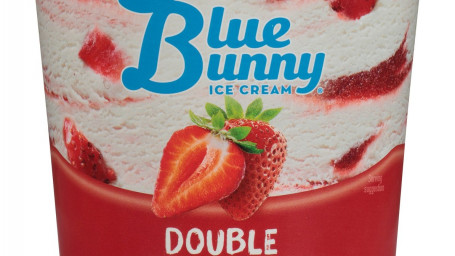 Blue Bunny Double Strawberry Ice Cream, 16 Fl Oz