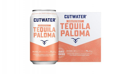 Cutwater Spirits Grapefruit Tequila Paloma (12 Oz X 4 Ct)