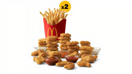 40 Stykker Mcnuggets 2 Medium Fry