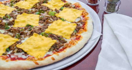 16 Philly Steak Pizza