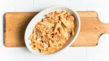 Bagt Ziti Med Italiensk Pølse