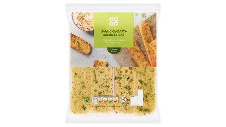 Co-Op Hvidløg Ciabatta Brødstænger 135G