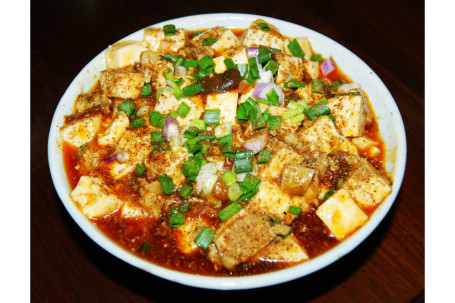 Má Pó Dòu Fǔ Ma Po To Fu Bean Curd With Pork Mince Sichuan Style (Spice Level 3)