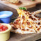 Cheese Spring Onions Quesadilla With Hand Shredded Chicken Jī Ròu Mò Xī Gē Báo Bǐng