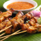 Satay Chicken Skewer (3 Skewers Shā Diē Jī Ròu Chuàn (3Chuàn