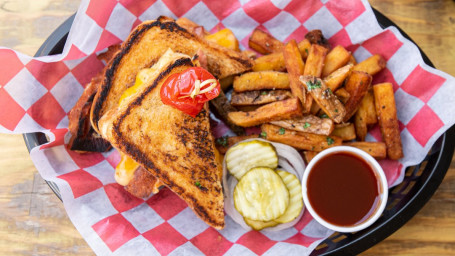 Fried Bologna Cheese Sandwich