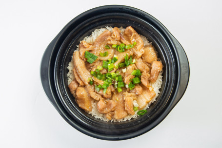 Clay Pot Rice With Pork Slices And Preserved Szechuan Pickle Vegetables Zhà Cài Zhū Ròu Piàn Bāo Zǐ Fàn