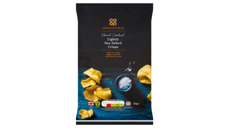 Co-Op Irresistible Håndkogte Let Havsaltede Chips 150G