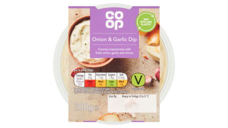 Co-Op Løg Hvidløg Dip 200G