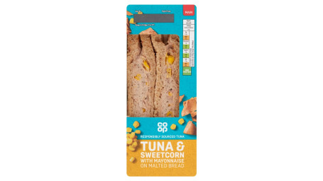 Co-Op Tun Sweetcorn Sandwich