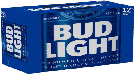 Bud Light, Light Lager, 12 Pack Can 12 Oz