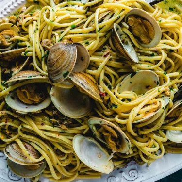 Linguine Med Blåmuslinger