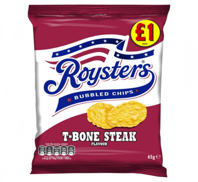 Roysters Bubbled Chips T Bone Steak Flavour 65G